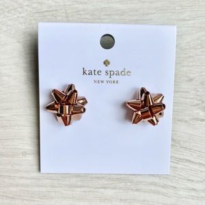 Kate Spade Bourgeois Bow Stud Rose Gold Earrings